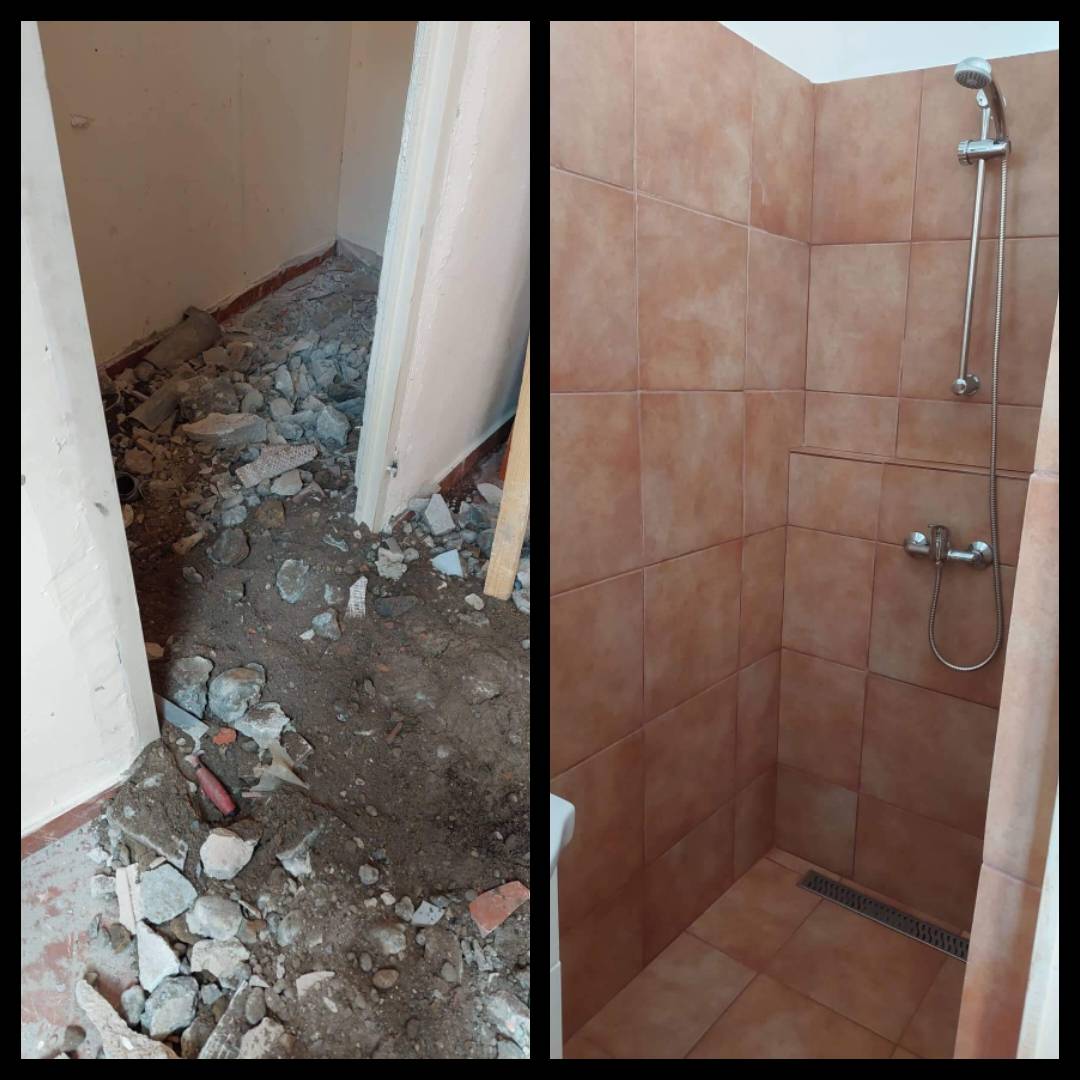 Tusoló kialakítása